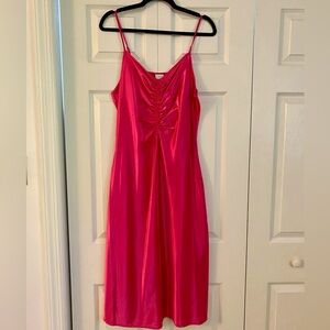 Satin Midi slip dress